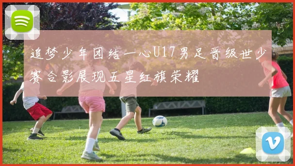 追梦少年团结一心U17男足晋级世少赛合影展现五星红旗荣耀